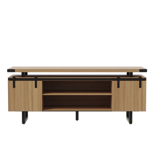 Mirella™ Low Wall Cabinet Wood Doors