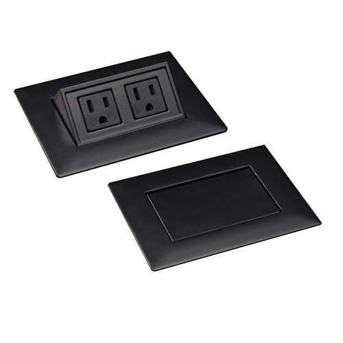 Power Module Tower, 2 Power Outlets, 5" W