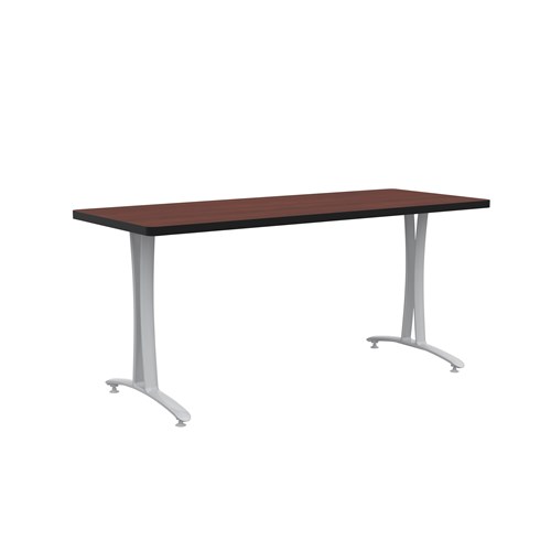 Rumba 60x24" Fixed Base Table T-Leg Glide