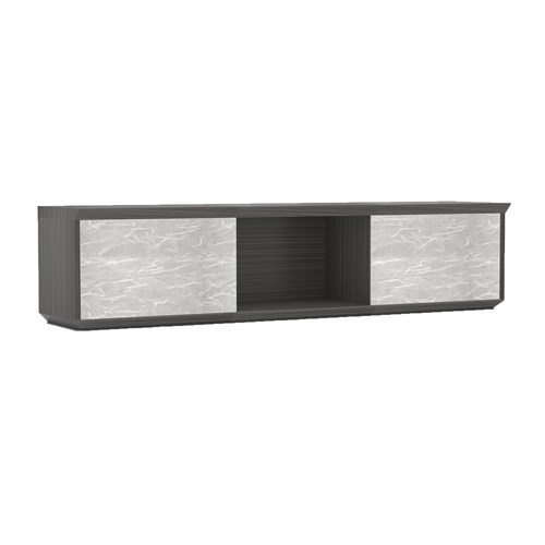 Sterling 72" Wall Mounted Hutch with Acrylic Doors