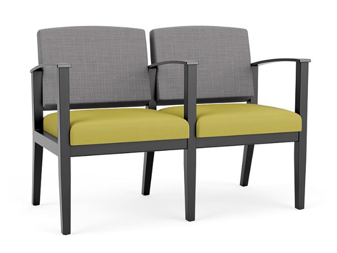 Amherst Wood 2 Seats with Center Arm