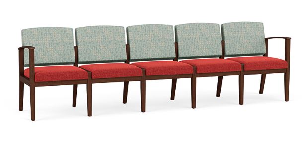Amherst Wood 5 Seat Sofa