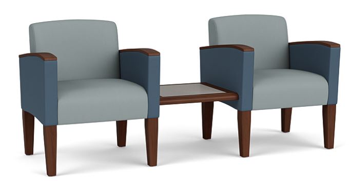 Belmont 2 Chairs with Connecting Center Table