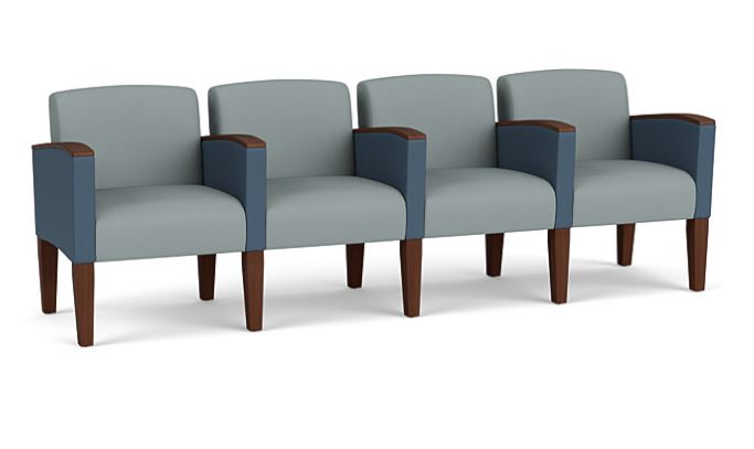 Belmont 4 Seats with Center Arms