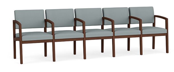 Lenox Wood 5 Seats with Center Arms