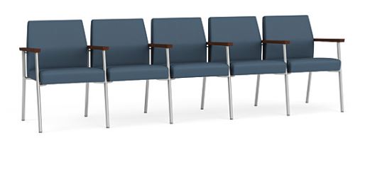 Mystic Guest 5 Seats with Center Arms - Standard Back