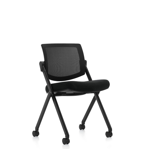 Armless Mesh Back Flip Seat Nesting