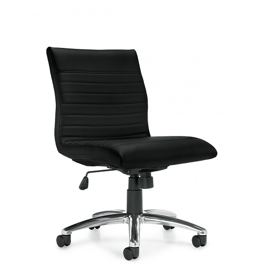 Low Back Luxhide Tilter - Armless