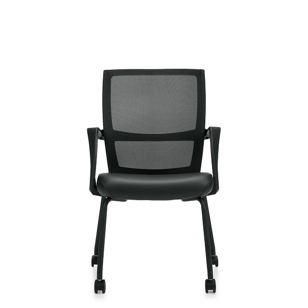 OTG Low Back Mesh Armchair w/ Luxhide Seat