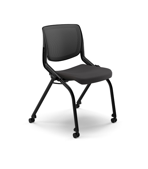 HON Motivate Knit Mesh Back Nesting Stacking Chair