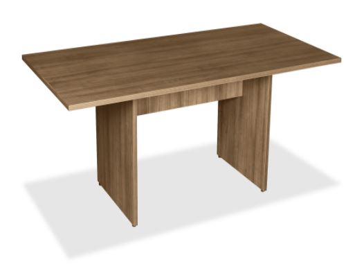 Lorell 2-Panel Base Rectangular Walnut Conference Table